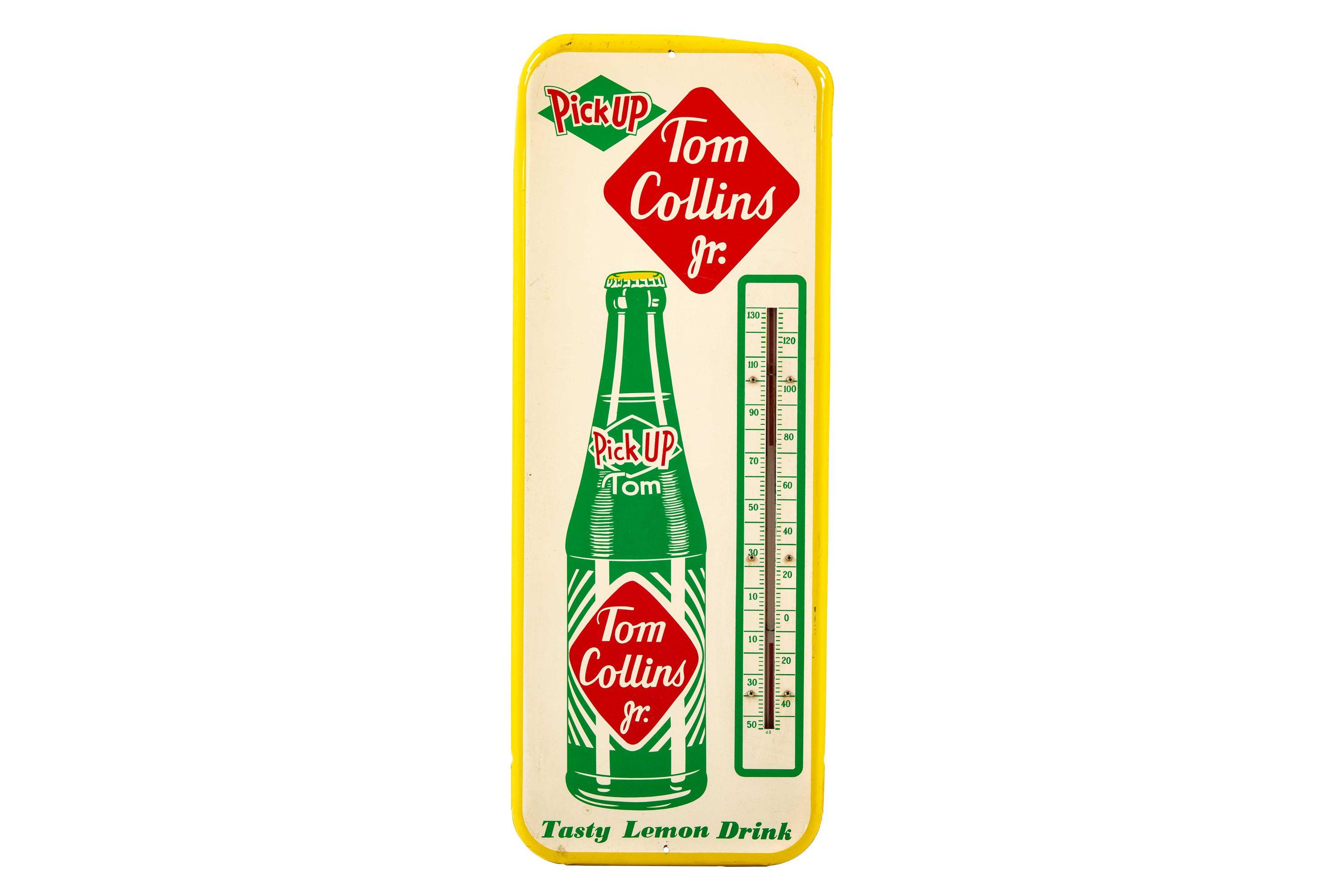 Tom Collins Jr. Lemon Drink Tin Thermometer