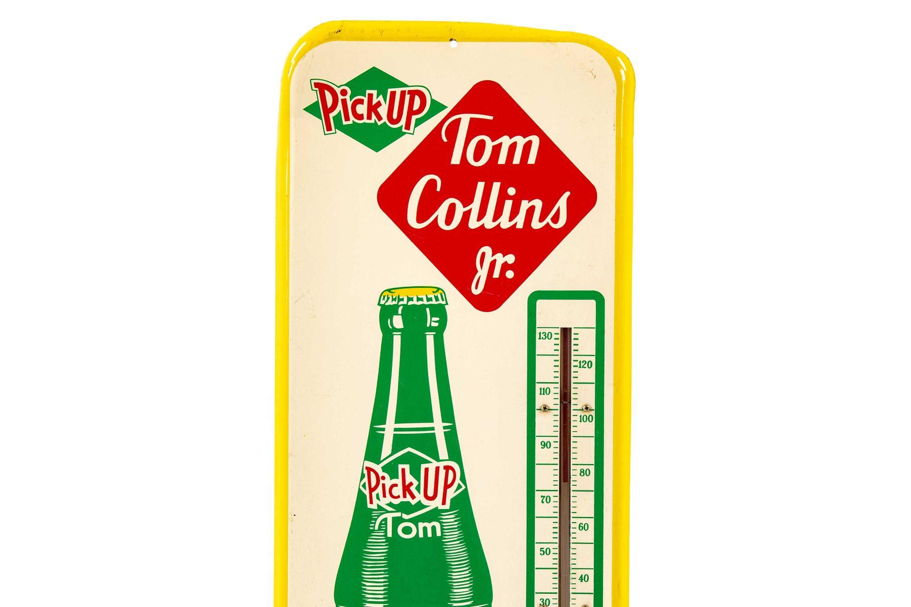 Tom Collins Jr. Lemon Drink Tin Thermometer