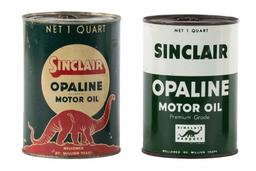 3 Sinclair Opaline Motor Oil Quart Cans