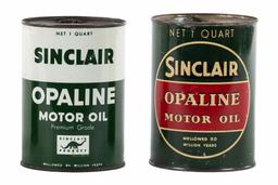 3 Sinclair Opaline Motor Oil Quart Cans