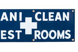 Sani-clean Restrooms Sign