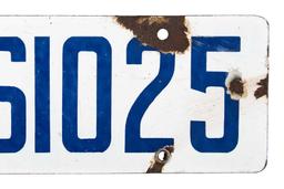 Early California License Plate