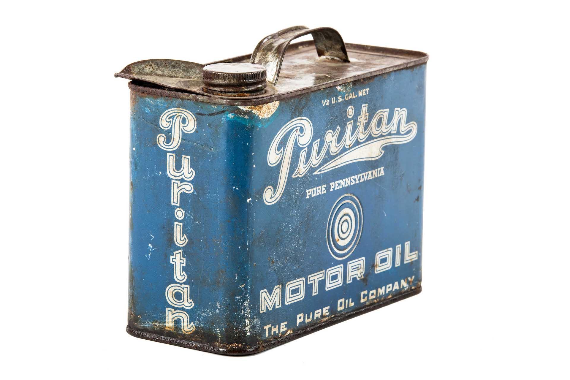 Pure Oil Puritan Motor Oil Can