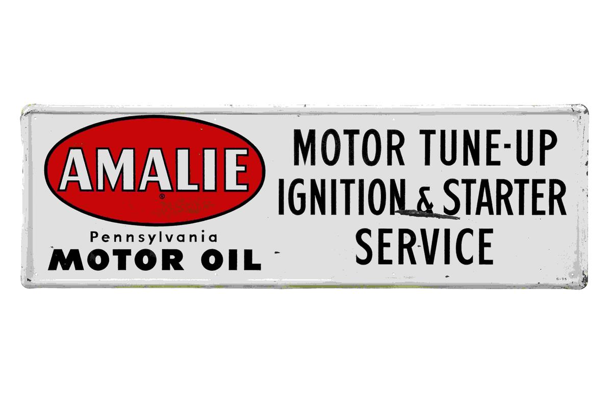 Amalie Motor Oil Tin Sign