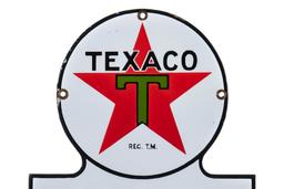 Texaco Distributor Keyhole Porcelain Sign