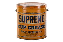 Early Gulf Supreme Cup Grease Can