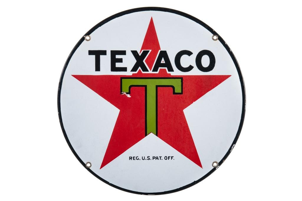 Texaco Lubester Porcelain Sign