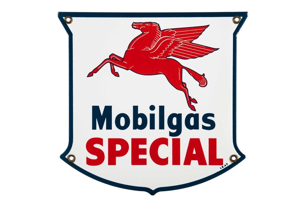 Mobilgas Special Porcelain Pump Plate