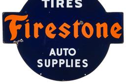 Firestone Tires & Auto Supplies Porcelain Sign