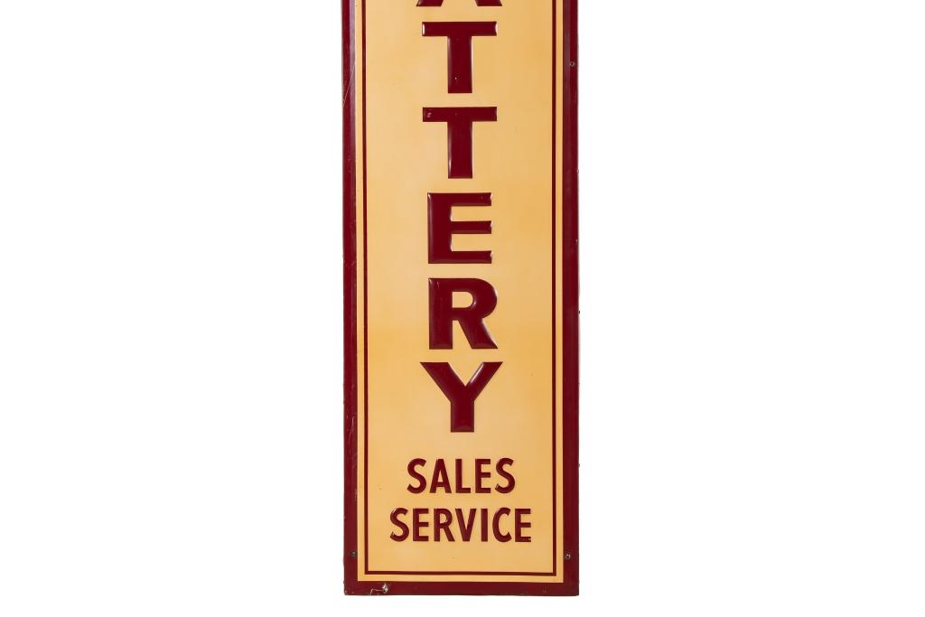 Phillips 66 Battery Sales & Service Tin Sign