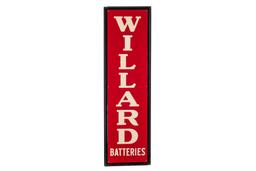 Willard Batteries Tin Sign