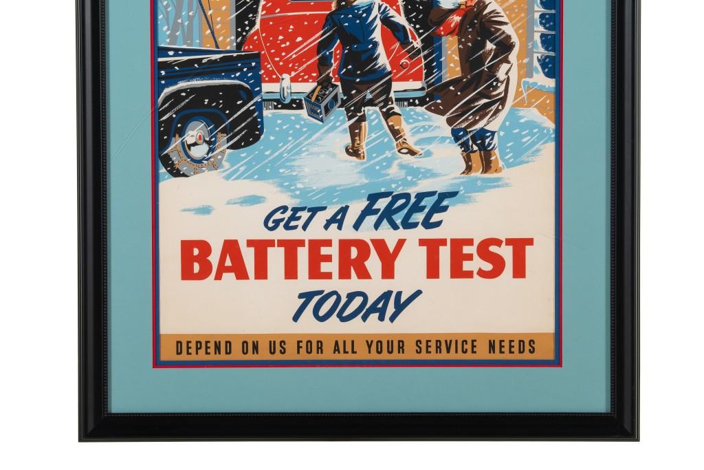 Avoid Battery Failure Framed Advertisement