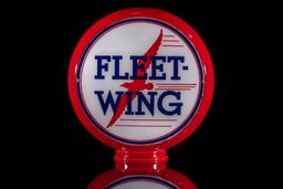 Fleet Wing Gasoline Red Hull Gas Pump Globe