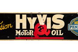 Hyvis Motor Oil Tin Sign