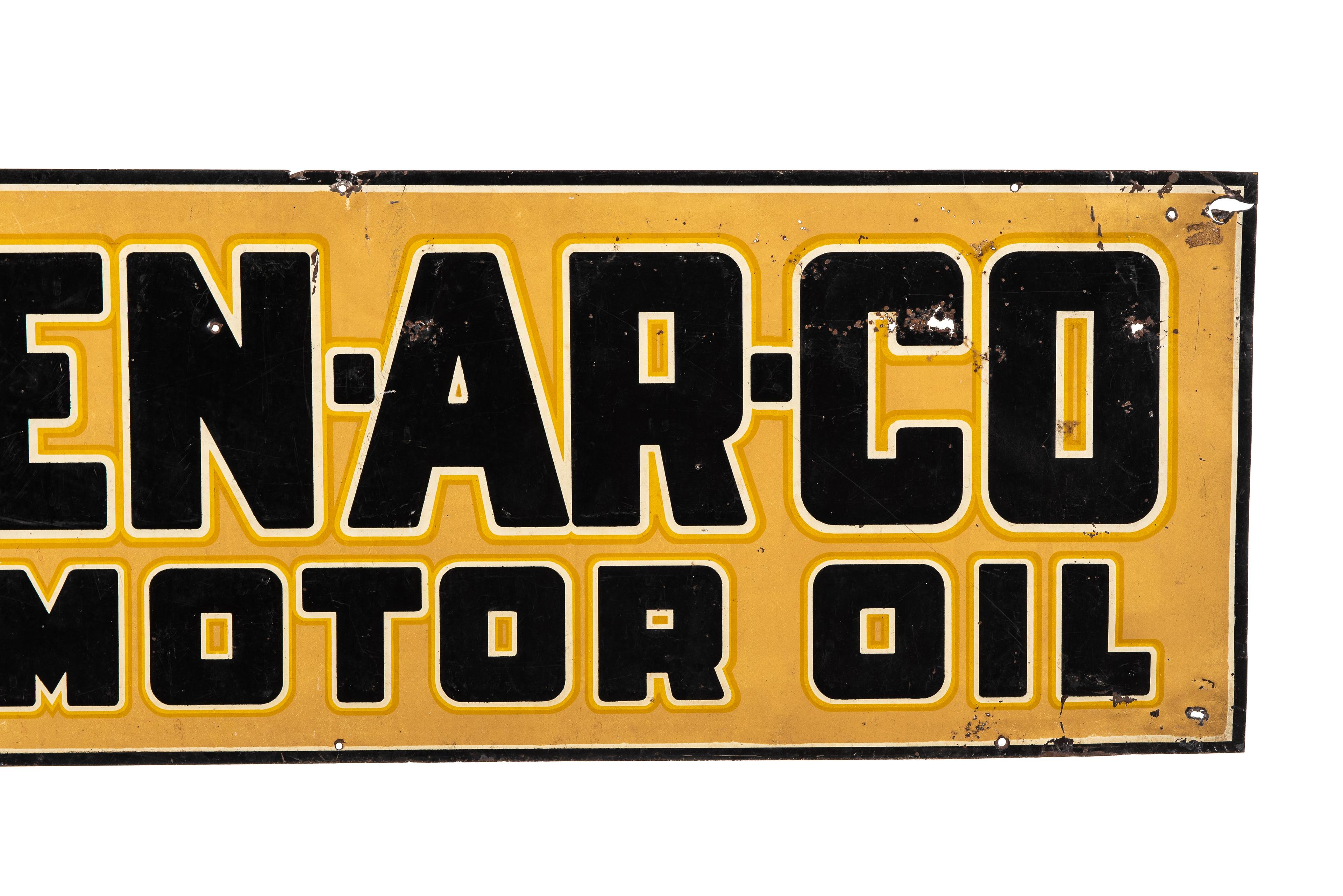 White Rose Enarco Motor Oil Tin Sign