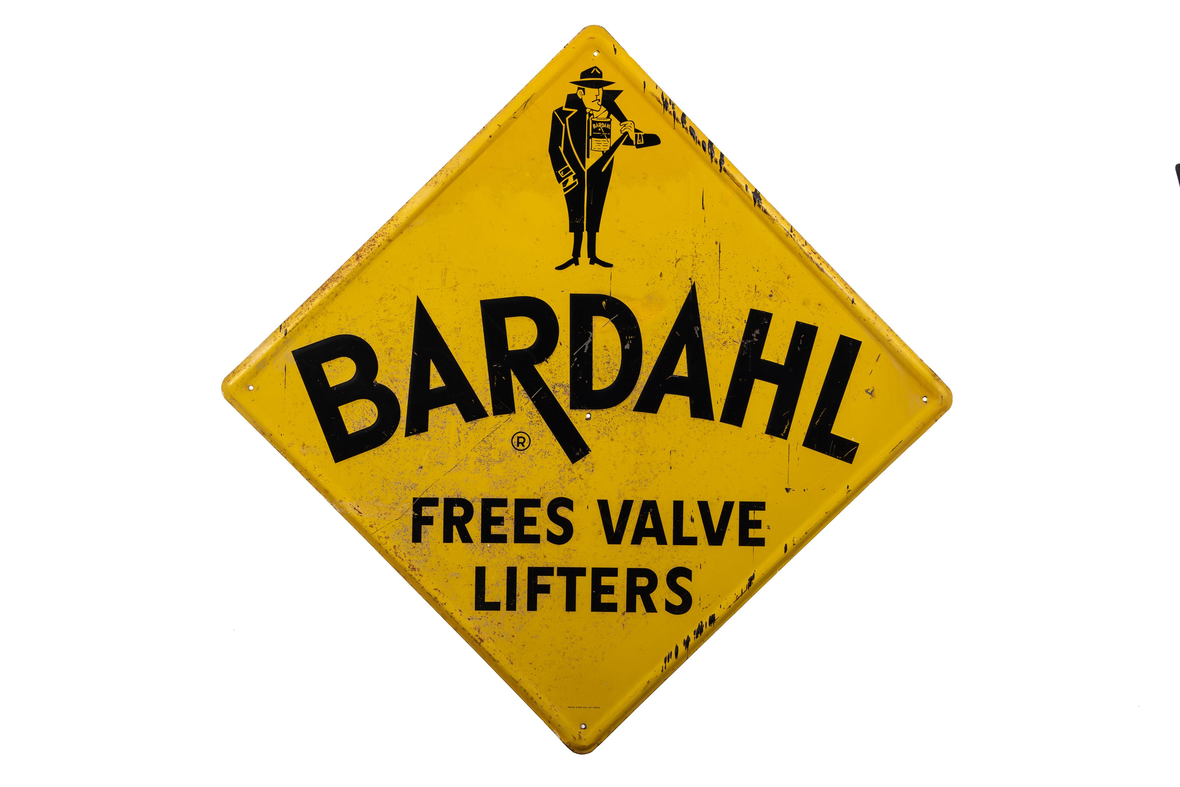 Bardahl Motor Oil Tin Sign