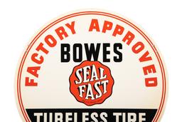 Bowes Seal Fast Tubeless Tire Service Tin Sign