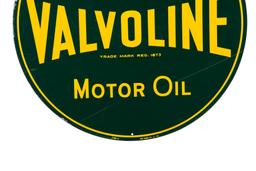 Valvoline Motor Oil Tin Sign