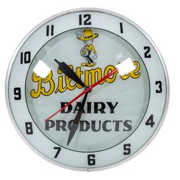 Biltmore Dairy Products Double Bubble Clock