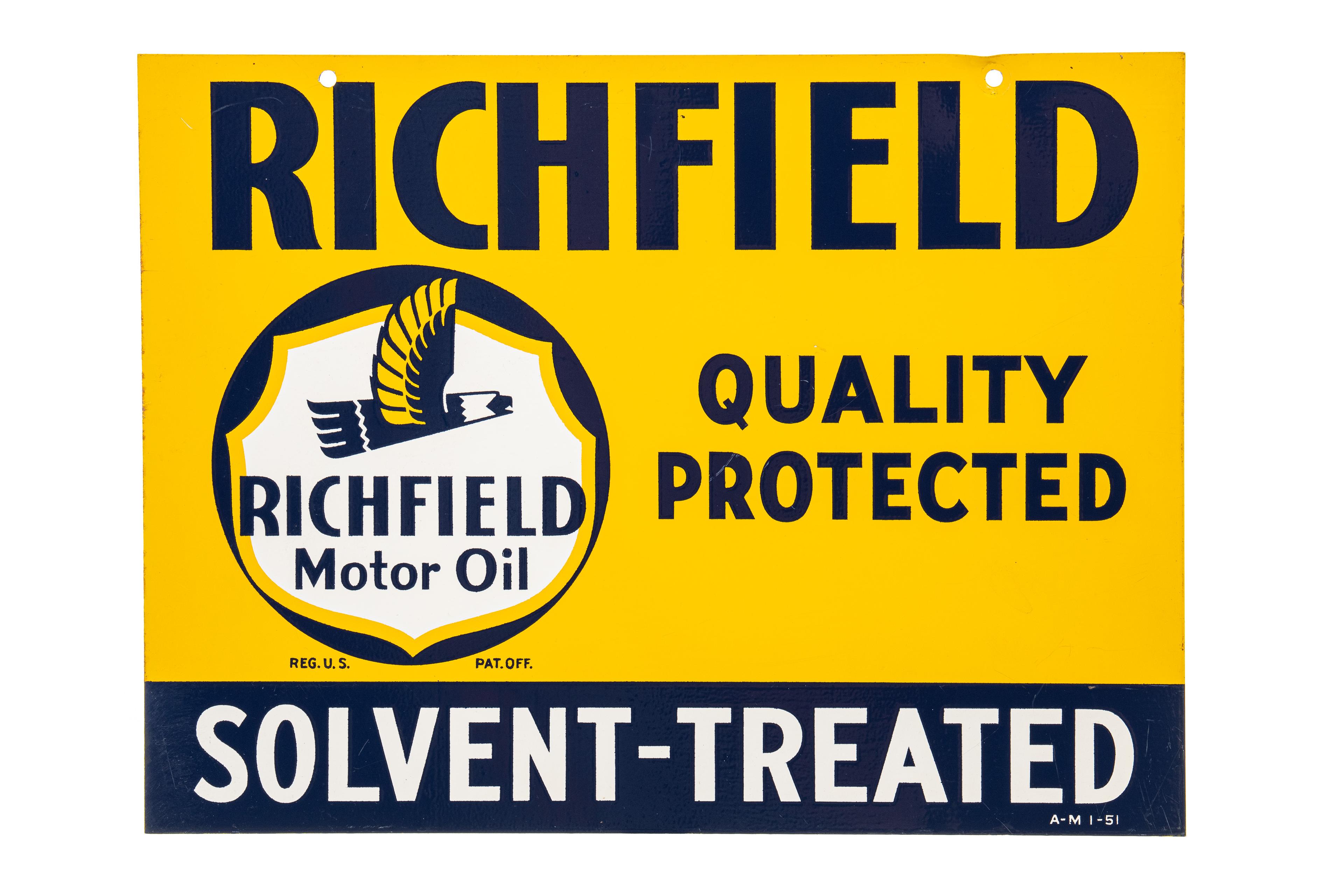 Richfield Solvent-treated Hanging Sign