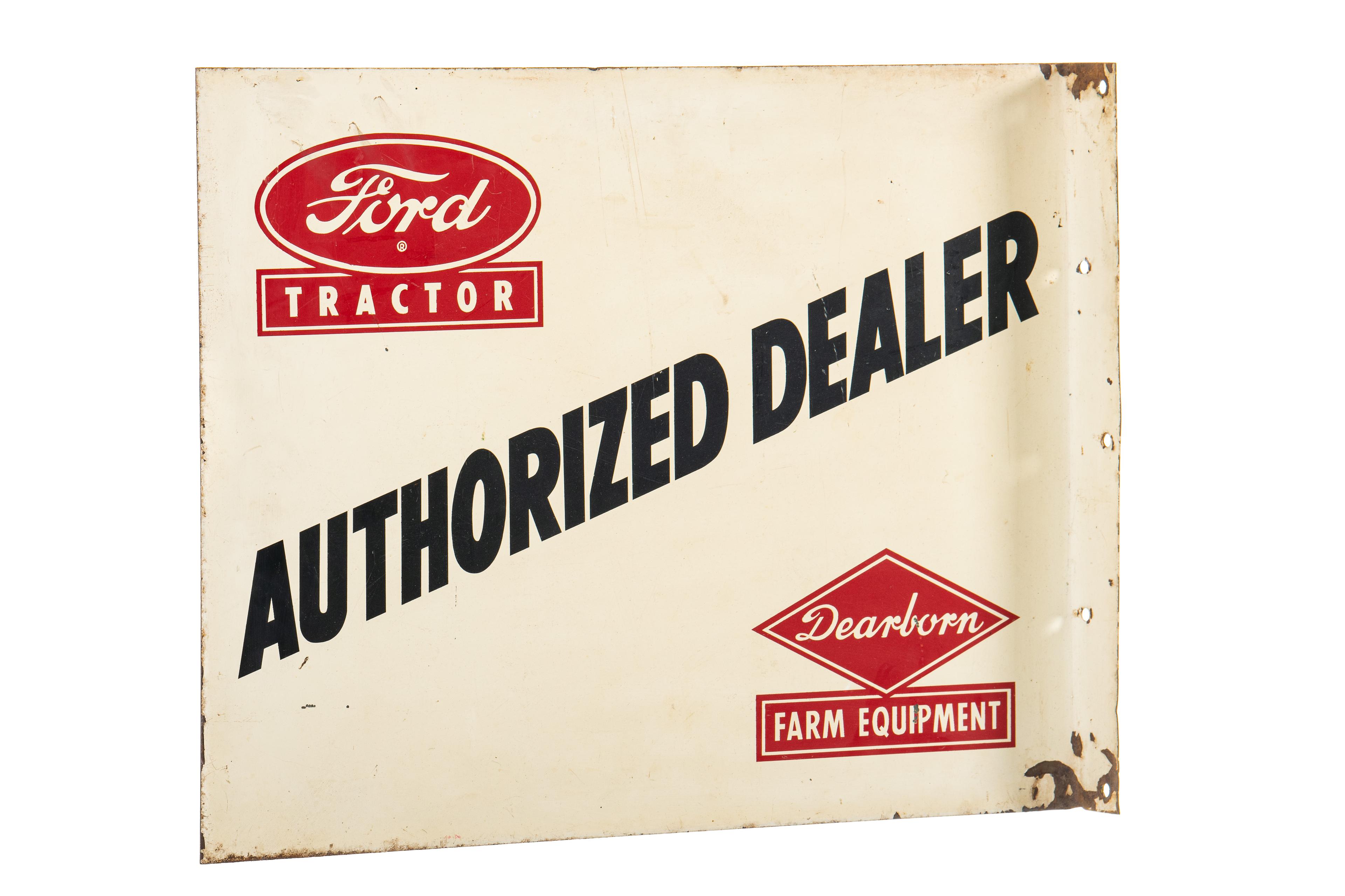 Ford Tractor Authorized Dealer Flange Sign