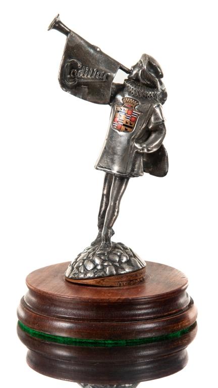 1926 Cadillac Bugler Mascot On Base