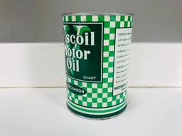 Rare Viscoil Quart full Oil Can