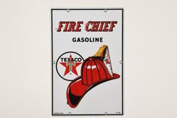 Texaco Fire Chief 15"X10" Gas Pump Plate