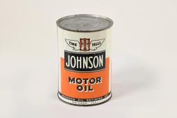 Johnson Time Tells One Quart Oil Can