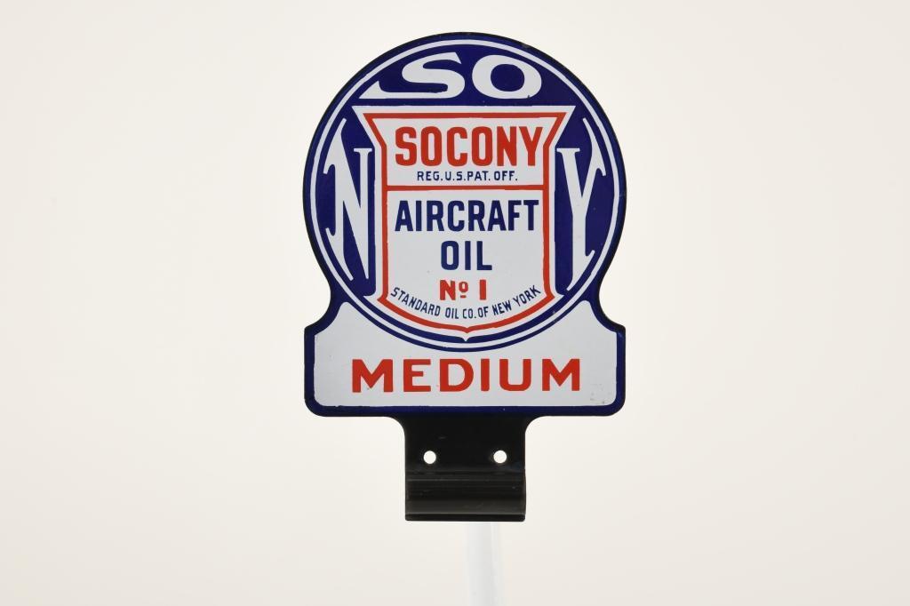 Socony Aircraft Oil Paddle Sign