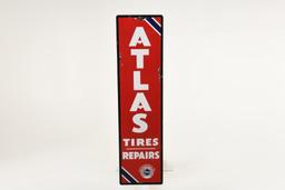 Self Framed Atlas Standard Oil Tires Repairs Sign