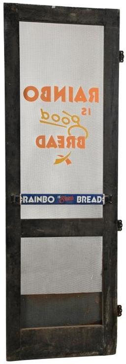 Rainbow Bread Screen Door With Signs