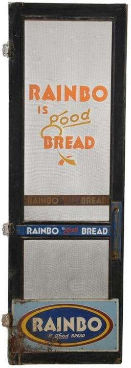 Rainbow Bread Screen Door With Signs