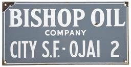 Bishop Oil Company Sign