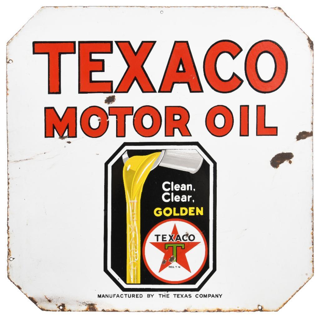 Texaco Motor Oil Sign