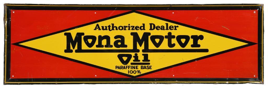 Mona Motor Oil Sign