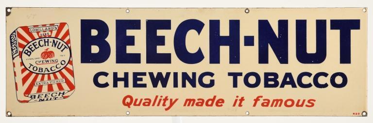 Beech-Nut Chewing Tobacco Sign