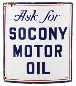 Socony Motor Oil Sign