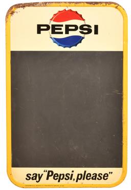 Pepsi Menu Board Metal Sign