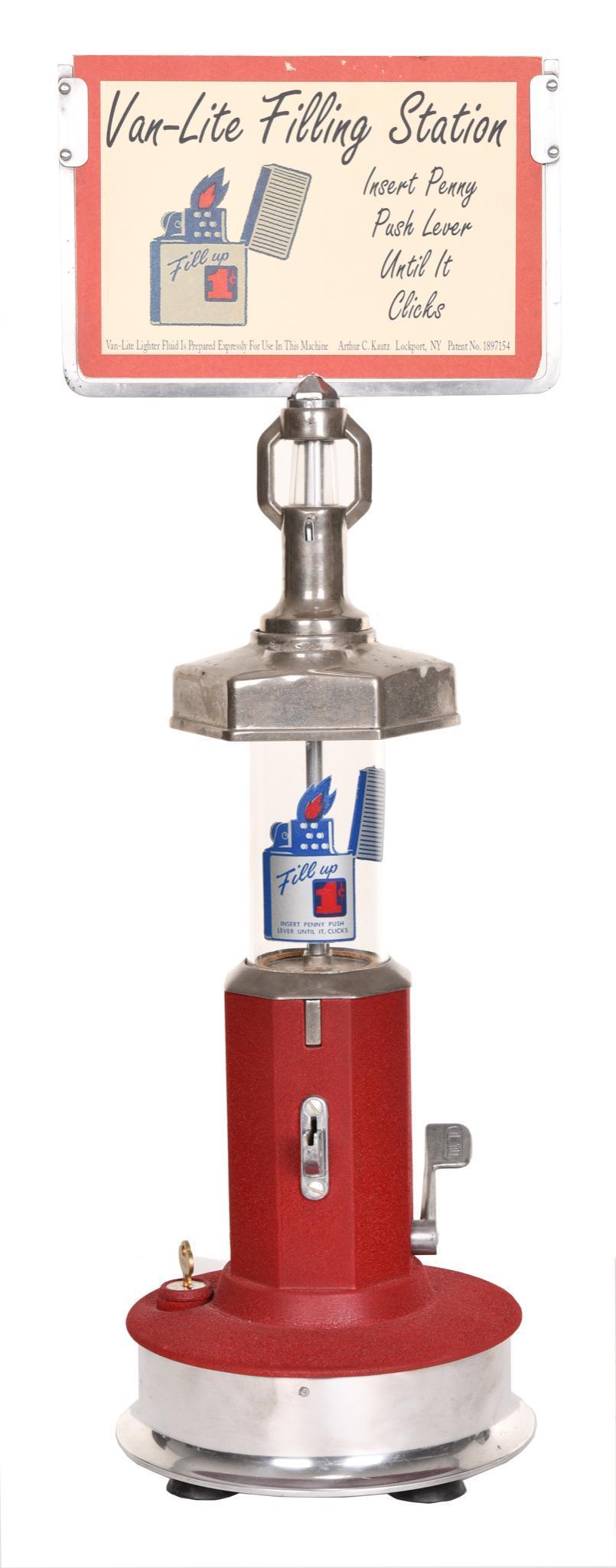 Van-Lite Filling Station Lighter Coin-Op Dispenser