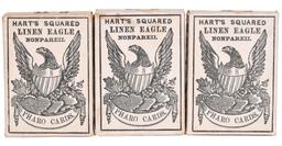 3-Hart's Squared Linen Eagle Faro Cards
