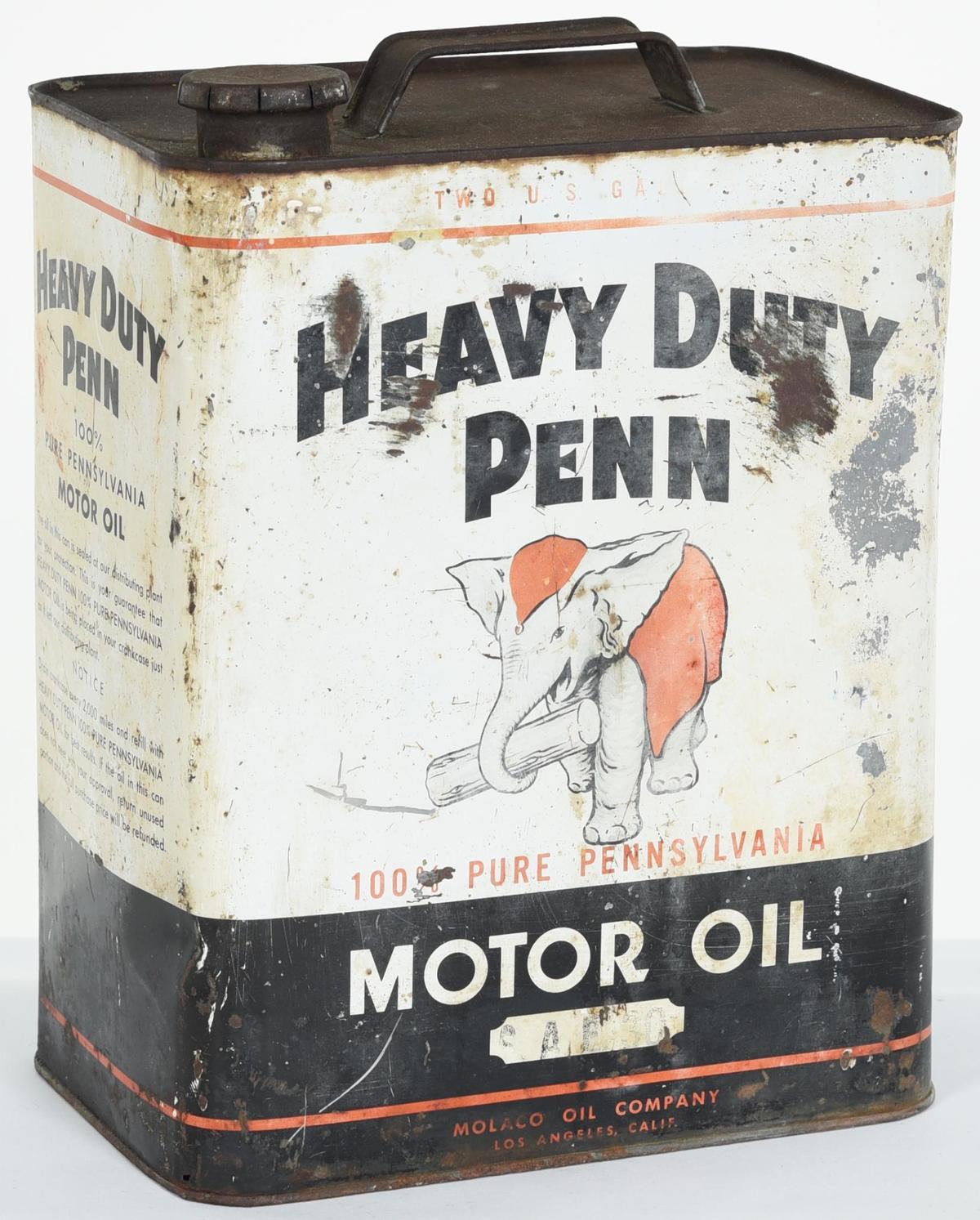 Heavy Duty Penn Motor Oil 2 Gallon Can