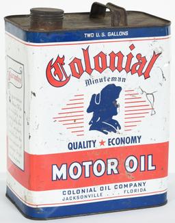 Colonial motor Oil 2 Gallon Can