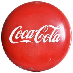 Coca-Cola Porcelain Button Sign