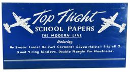 Top Flight School Papers w/Planes Metal Sign
