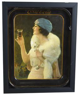 1925 Drink Coca-Cola Serving Tray with Party Girl