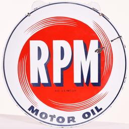 RPM Motor Oil Porcelain Sign