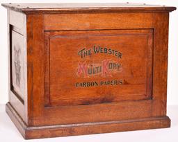 The Webster Mult-Kopy Carbon Papers Display Cabinet