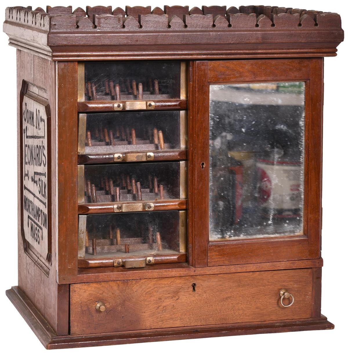 John N. Leonard's Silk Wood Thread Cabinet