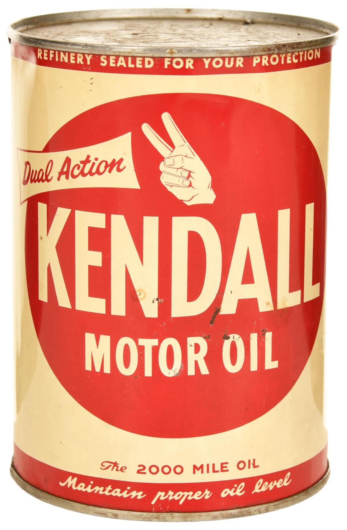 Kendall Dual Action Motor Oil 1 Quart Can